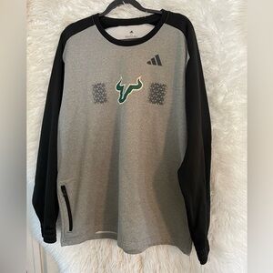 Adidas USF Bulls (University Of South Florida) Men’s L.S. Crewneck Sweatshirt